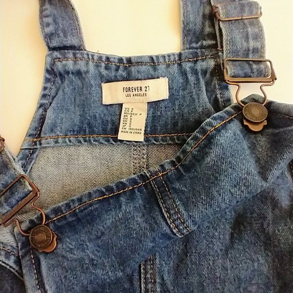 Blue Jean Overall Dress - Picture 3 of 4